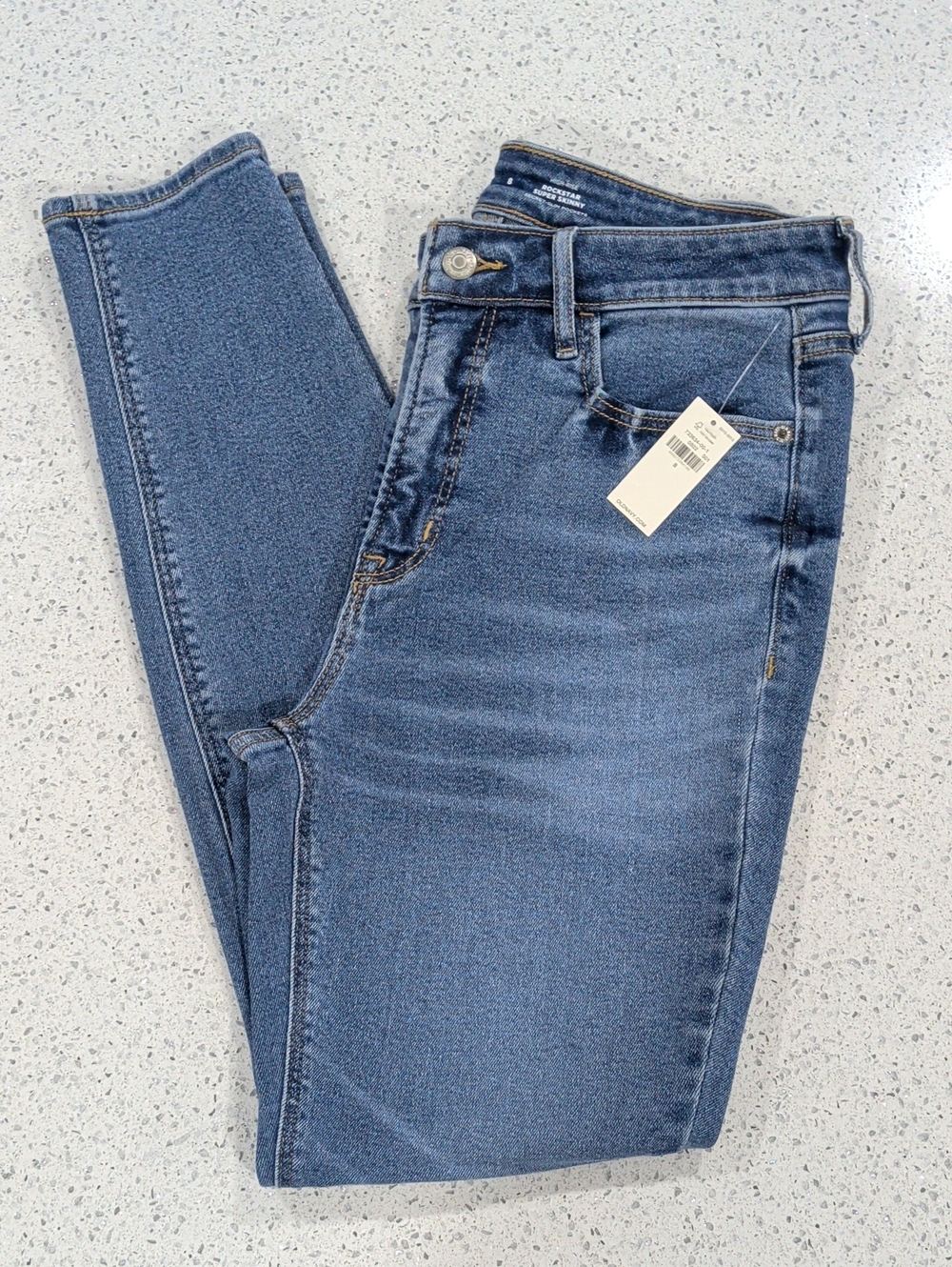 NWT Old Navy Rockstar High-Rise Medium Blue Skinny Jeans